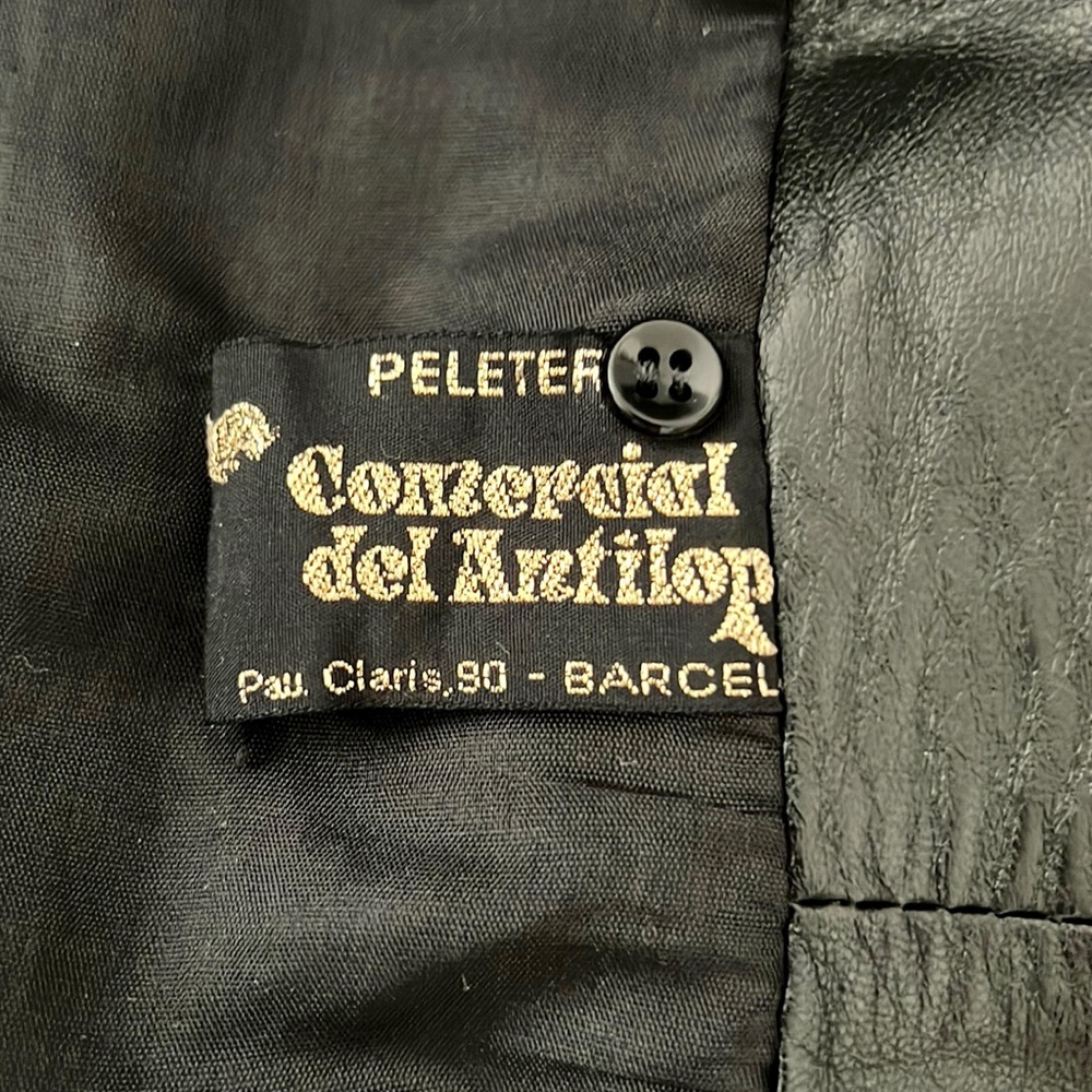 Vintage~Leather Coat~Full Length / 80’s~90’s - Picture 15 of 16